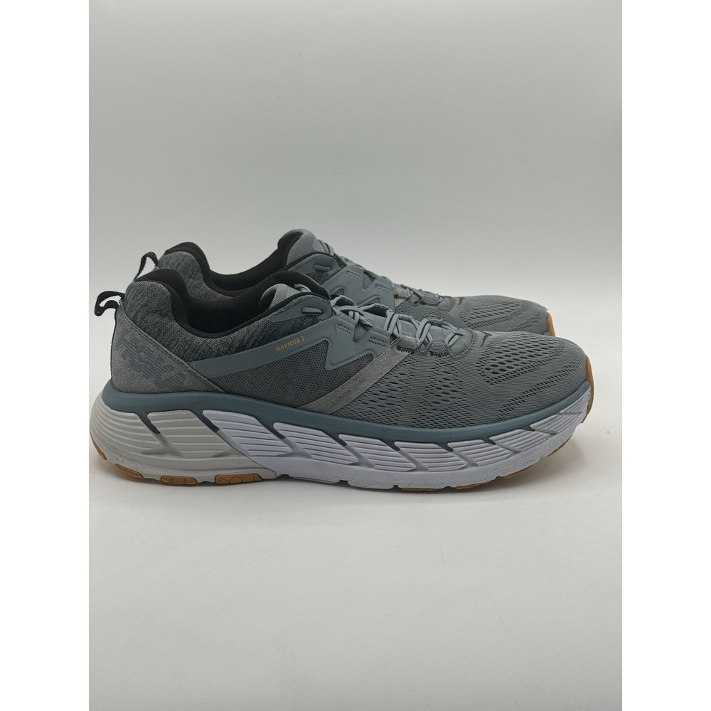 Hoka One One Gaviota 2 Mens Running Shoes Size 11.5 Blue Gray Athletic Sneakers